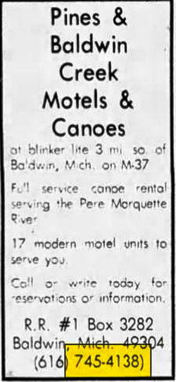 Motel BBT (Pines Motel) - May 07 1978 Ad